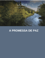 Lição 08: A Promessa de Paz | 4° Trimestre de 2024 | EBD ADULTOS